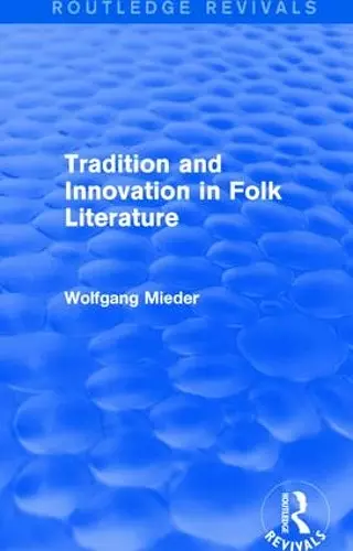 Tradition and Innovation in Folk Literature cover