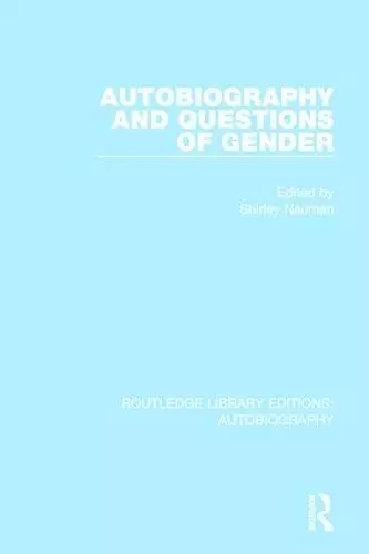 Autobiography and Questions of Gender cover