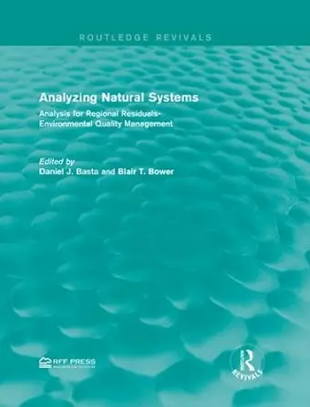 Analyzing Natural Systems cover