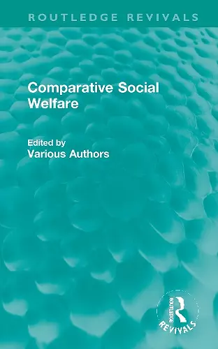 Comparative Social Welfare cover