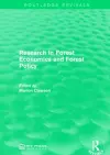 Research in Forest Economics and Forest Policy cover