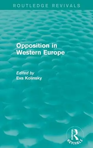Opposition in Western Europe cover