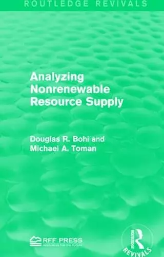 Analyzing Nonrenewable Resource Supply cover