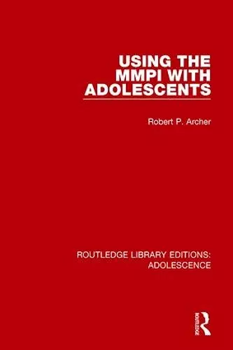 Using the MMPI with Adolescents cover