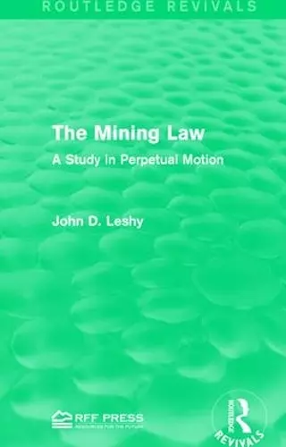 The Mining Law cover