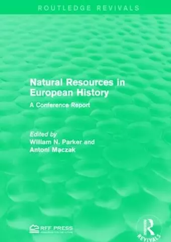 Natural Resources in European History cover