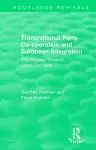 Transnational Party Co-operation and European Integration cover