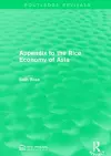 Appendix to the Rice Economy of Asia cover