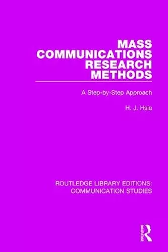 Mass Communications Research Methods cover