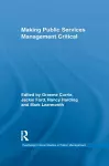 Making Public Services Management Critical cover