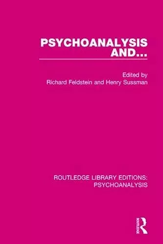 Psychoanalysis and ... cover