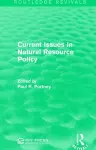 Current Issues in Natural Resource Policy cover