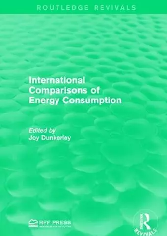 International Comparisons of Energy Consumption cover