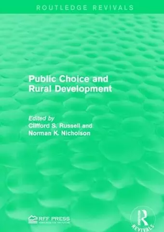 Public Choice and Rural Development cover