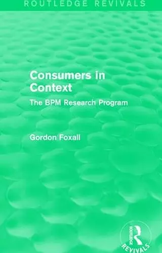 Consumers in Context cover