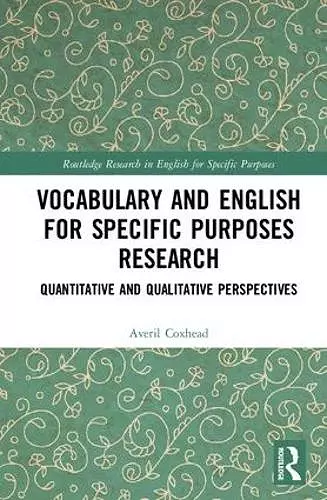 Vocabulary and English for Specific Purposes Research cover