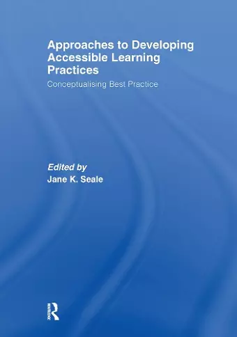 Approaches to Developing Accessible Learning Experiences cover