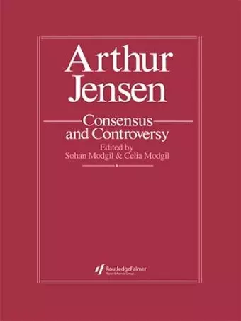 Arthur Jensen: Consensus And Controversy cover