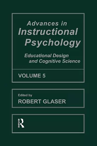 Advances in instructional Psychology, Volume 5 cover