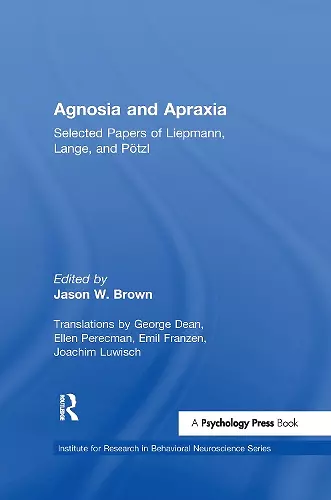 Agnosia and Apraxia cover