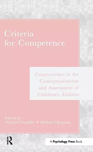 Criteria for Competence cover