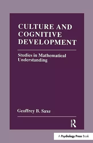 Culture and Cognitive Development cover