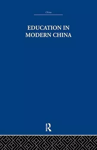 Education in Modern China cover