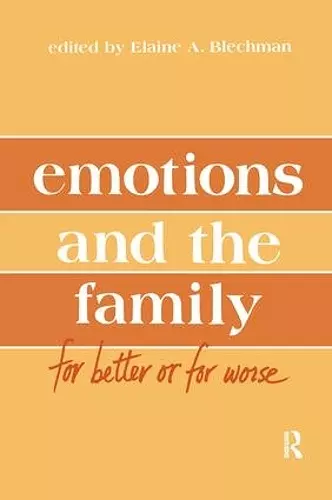 Emotions and the Family cover