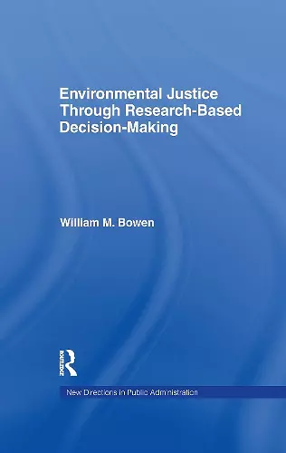 Environmental Justice Through Research-Based Decision-Making cover