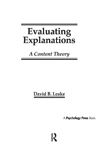 Evaluating Explanations cover