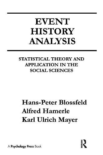 Event History Analysis cover