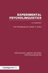 Experimental Psycholinguistics (PLE: Psycholinguistics) cover