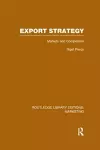 Export Strategy: Markets and Competition (RLE Marketing) cover