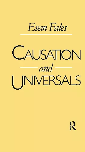 Causation and Universals cover