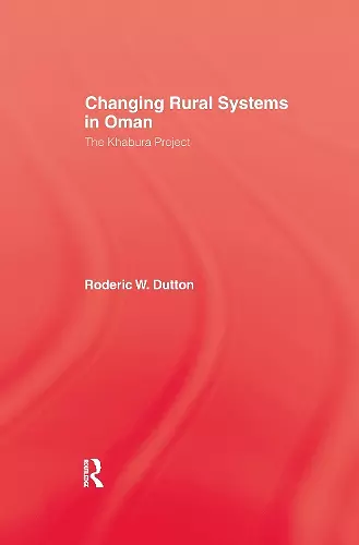 Changing Rural Systems In Oman cover