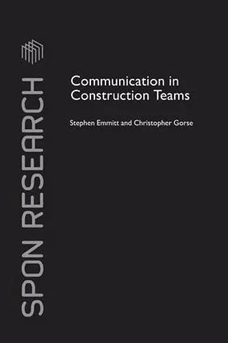 Communication in Construction Teams cover