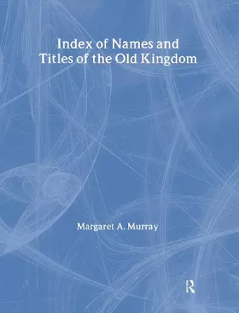 Index Of Names & Titles Of The cover