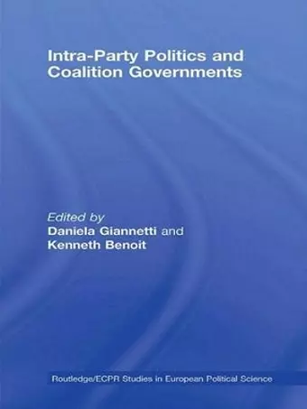 Intra-Party Politics and Coalition Governments cover