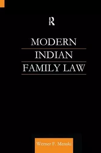 Modern Indian Family Law cover