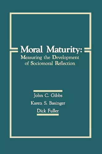 Moral Maturity cover