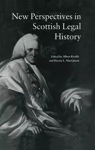 New Perspectives in Scottish Legal History cover