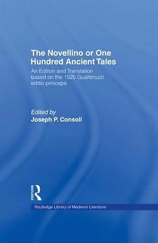 The Novellino or One Hundred Ancient Tales cover