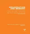 Organisation and Memory (PLE: Memory) cover