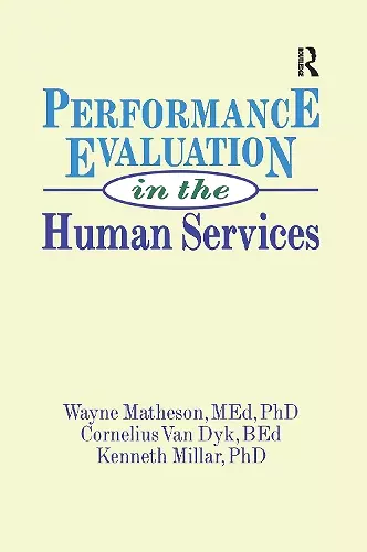 Performance Evaluation in the Human Services cover