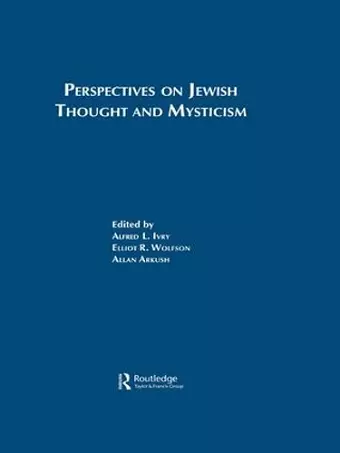 Perspectives on Jewish Thought and Mysticism cover