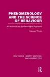 Phenomenology and the Science of Behaviour cover