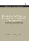 Population and Strategies for National Sustainable Development cover