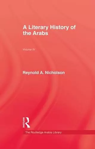 A Literary History of the Arabs cover