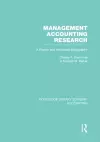 Management Accounting Research (RLE Accounting) cover