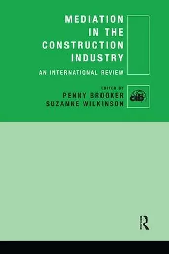 Mediation in the Construction Industry cover